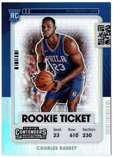 2021-22 Panini Contenders Rookie Ticket Premium Edition Prizm CHARLES BASSEY 139
