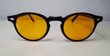 Oliver Peoples Glasses Model Gregory Peck 47mm Made In Italy Piano Black