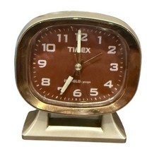 Vintage MCM Timex Quartz Bedside Alarm Clock ...