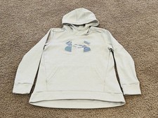 Under Armour Girl's Armour Fleece Iridescent Big Logo Hoodie Large