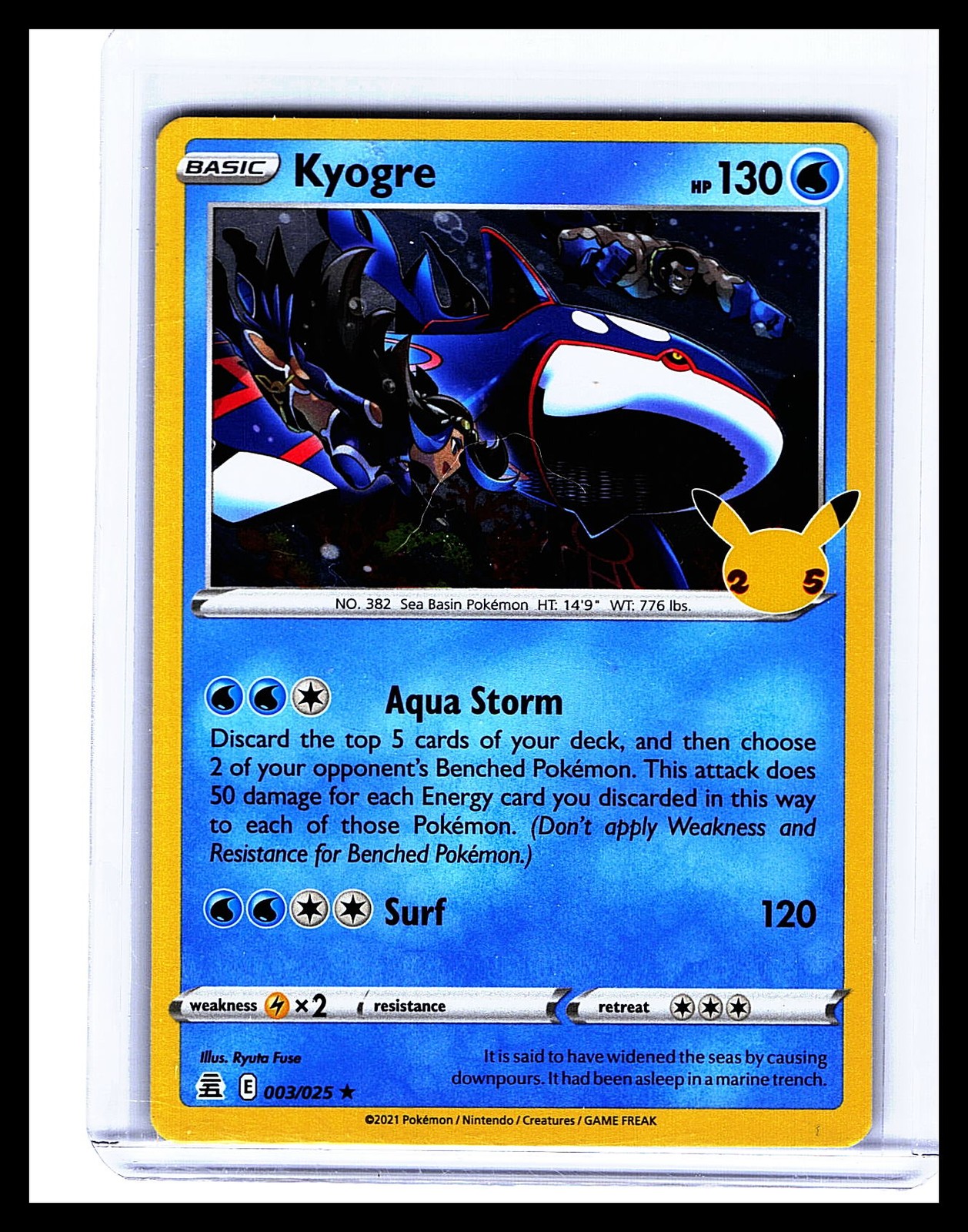 Celebrations #003/025 Kyogre Holo