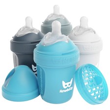 Herobility Double Anti-Colic Baby Bottles 5 fl oz/140ml 4-Pack Multicolor
