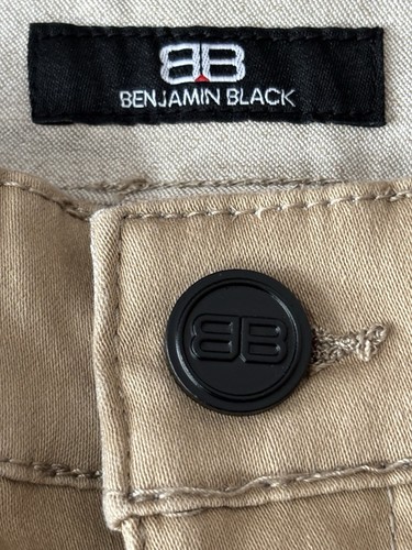 Jeans uomo Benjamin nero slim fit dritto taglia 32X32 nuovo con etichetta colore kaki preppy - Foto 9 di 13