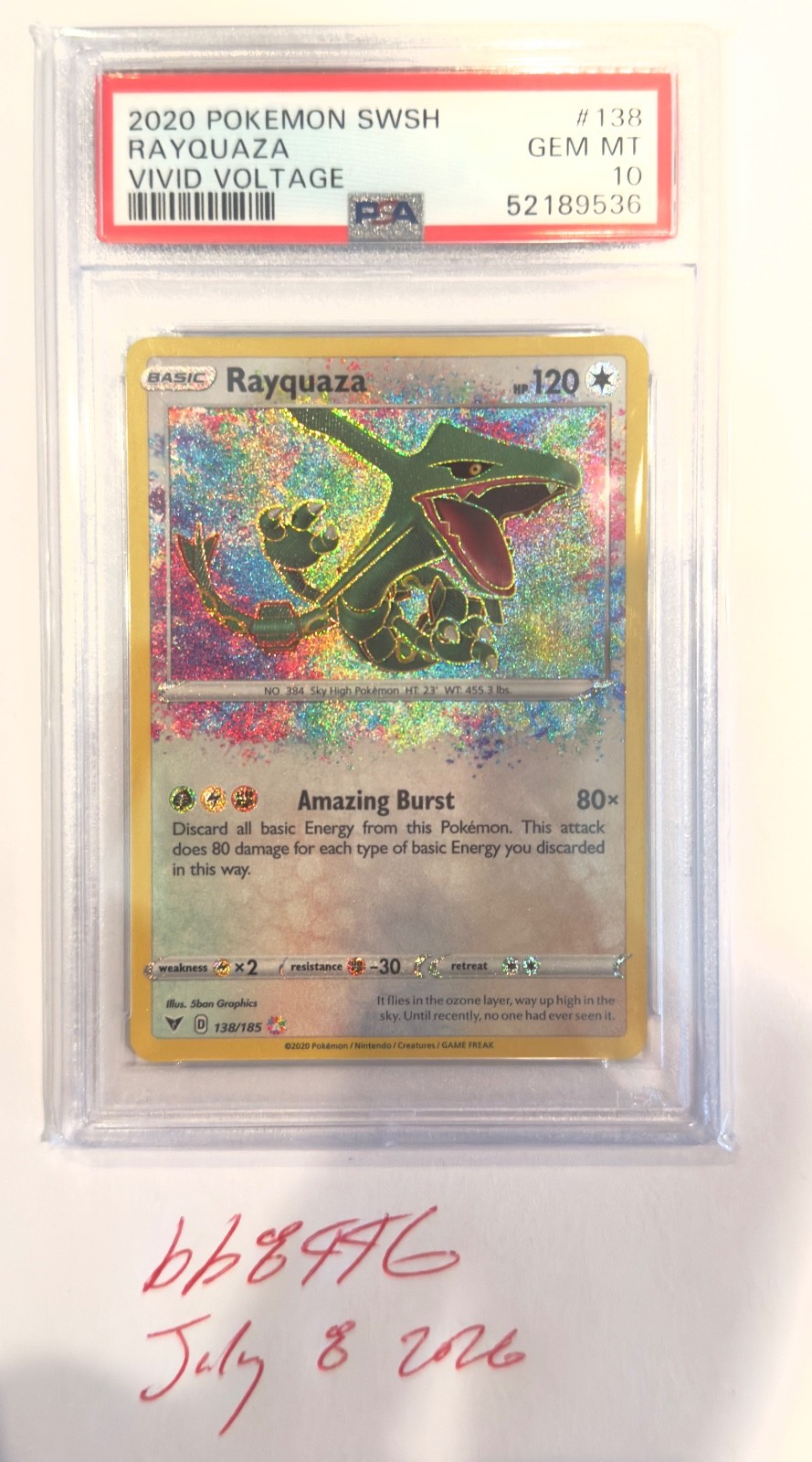 rayquaza pokemon card 138 185 2020 Sword & Shield: Vivid Voltage #138/185 Holo (Amazing Rare) Price Guide this item offers a spectacular aesthetic for a gallery Rayquaza 2020 Pokemon Vivid Voltage