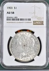 1903 Morgan Dollar NGC Certified AU58