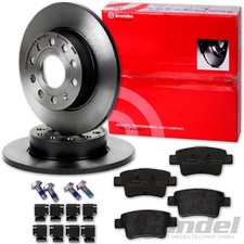 brembo BREMSSCHEIBEN 264mm + BELÄGE HINTEN passend für FIAT GRANDE PUNTO EVO 199