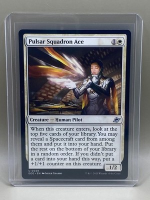 Pulsar Squadron Ace #0028 Edge Of Eternities MTG UNCOMMON Karte NM