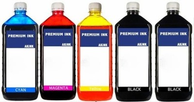 Akink Refill Tinte PGI-550 BK CLI-551 BK/C/M/Y für Canon PIXMA iP7250 - 5x100 ml