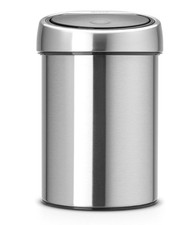 Touch Bin Inox Satinato Secchio Interno Estraibile Pattumiere 3 l Argentato