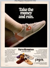 Fayva Olympians Running Shoes Athletic Comfort Suede Vintage 1980 Advertisement