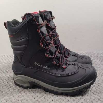 Columbia Bugaboot III Boots Mens Size 10.5 Black Red Waterproof Winter Snow 200g