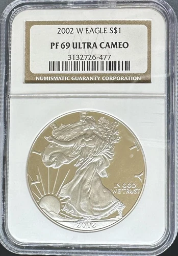2002-W Silver Eagle PF69UCAM NGC (#PA3132726477)