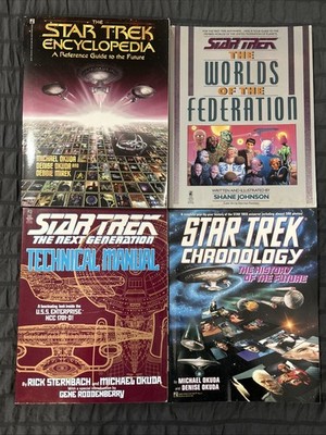 Lot Of 4 Star Trek Reference Guides Chronology Encyclopedia Technical Manual