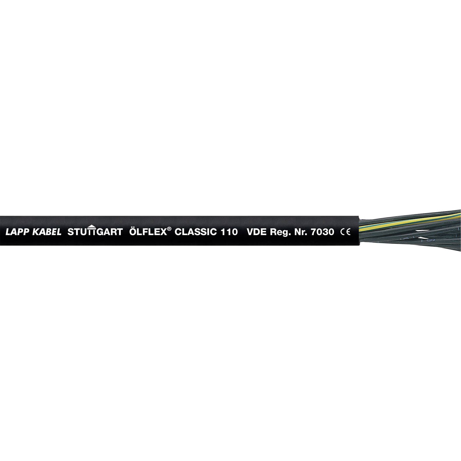 LAPP 110 Control lead 2 x 0.75 mm Black 100m reel