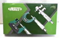 Insize 4700 125 Straight Edge 125mm 4.9" Satin Chrome Plating Beveled Edge