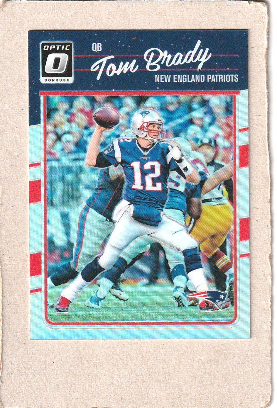 2016 Panini  Donruss Optic Tom Brady Holo Parallel No.62 New England Patriots