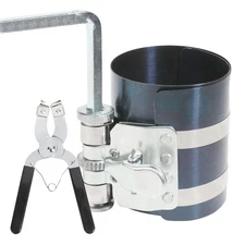 Piston Ring Compressor Installer Plier Remover Expander Tool Kit 2 1/8" To 7" US