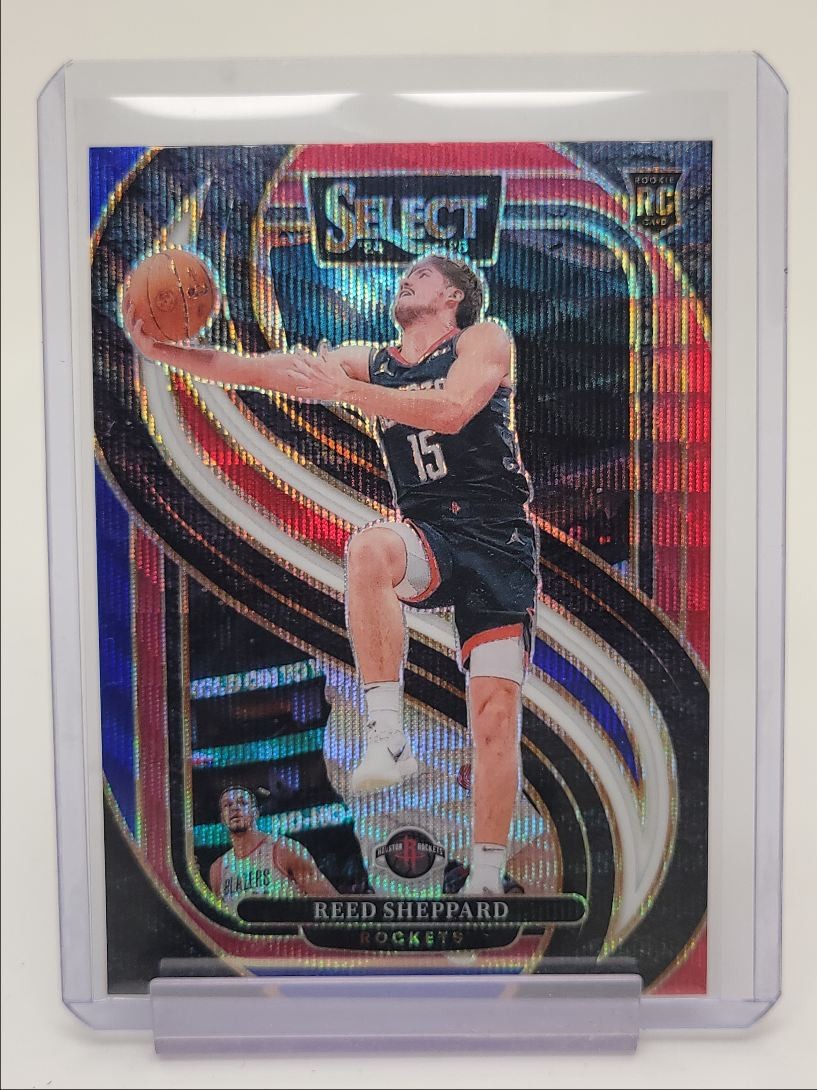 REED SHEPPARD 2024-25 SELECT PREMIER LEVEL ROOKIE TRI COLOR PRIZM RC Q4427