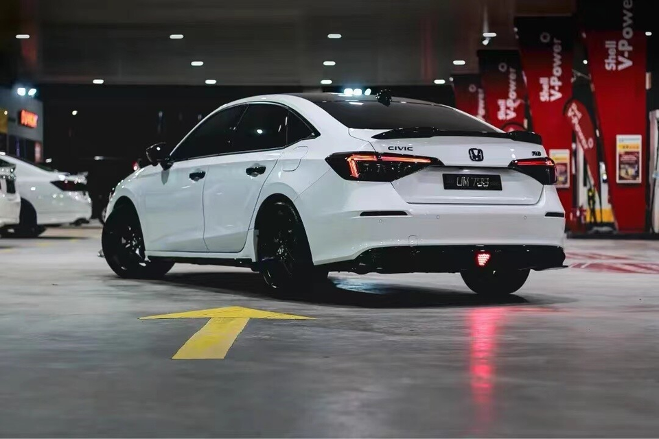 3 Emblèmes Calandre Honda Civic 10e Génération – Noir Brillant – Avant Et Arrière – Neuf