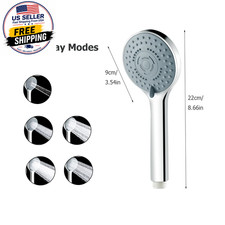 5 Modes Shower Head Set High Rainfall Massage Handheld Bath Sprayer Nozzle Showe