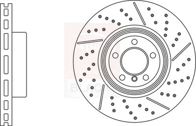 2x Brake Discs Pair Vented fits BMW 316D F30, F31 2.0D Rear 12 to 19 345mm Set