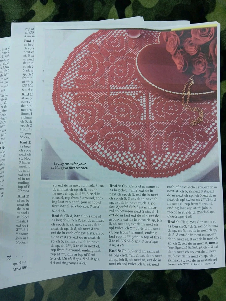 Crochet Patterns Bundle Loose Leaf Crochet World Feb 2011 Clear Binder Insert - Image 4 of 4