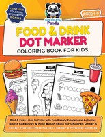Food And Drink Dot Marker Coloring Book For Kids Ages 1-5 Polymath Panda Buch