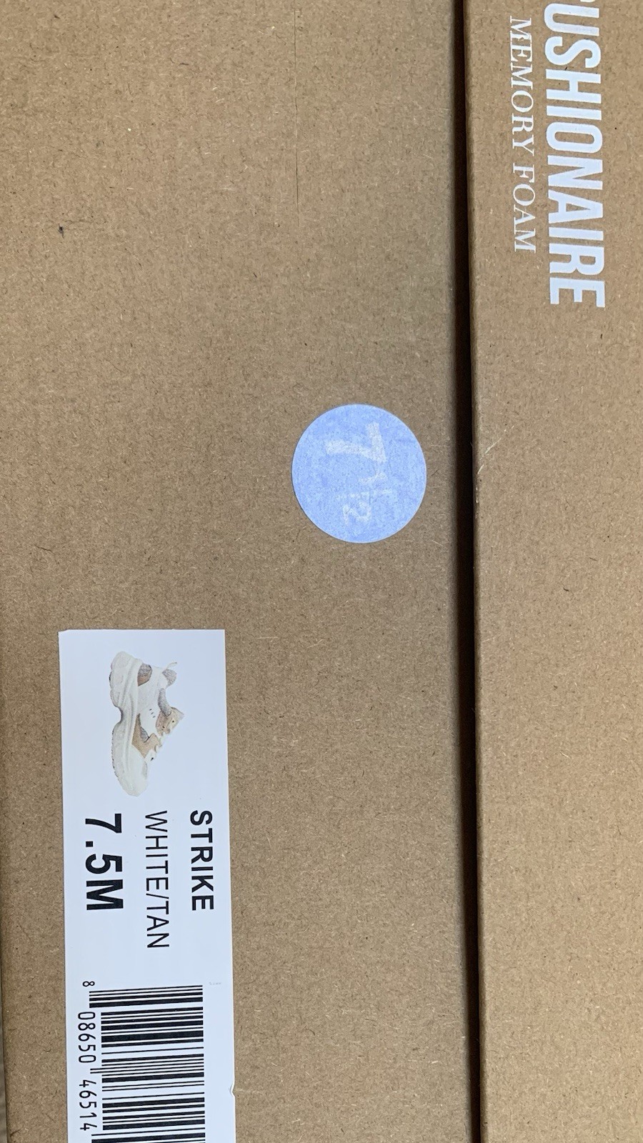 SAOLA Cushionaire Sneaker da donna Strike suola grossa US 71 2 M bianco marrone memory foam