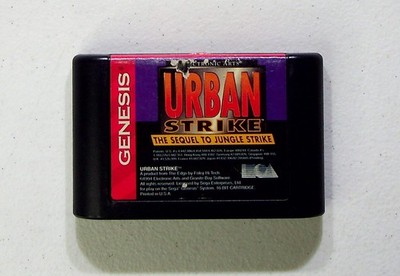 Urban Strike Sega Genesis Video Game Classic Retro Action Shooter