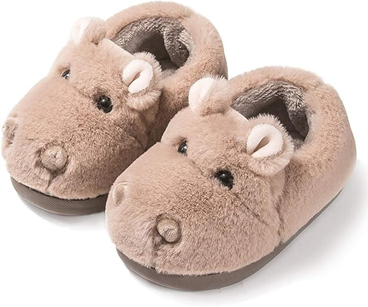 APL BAOLESEM bambini bambino scarpe da gattonare scarpe da corsa pantofole in pile marrone EUR 27