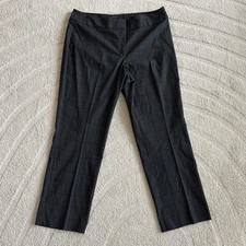 Ann Taylor Plaid Curvy For Casual Work Pants Gray Women’s 12 32Wx26L