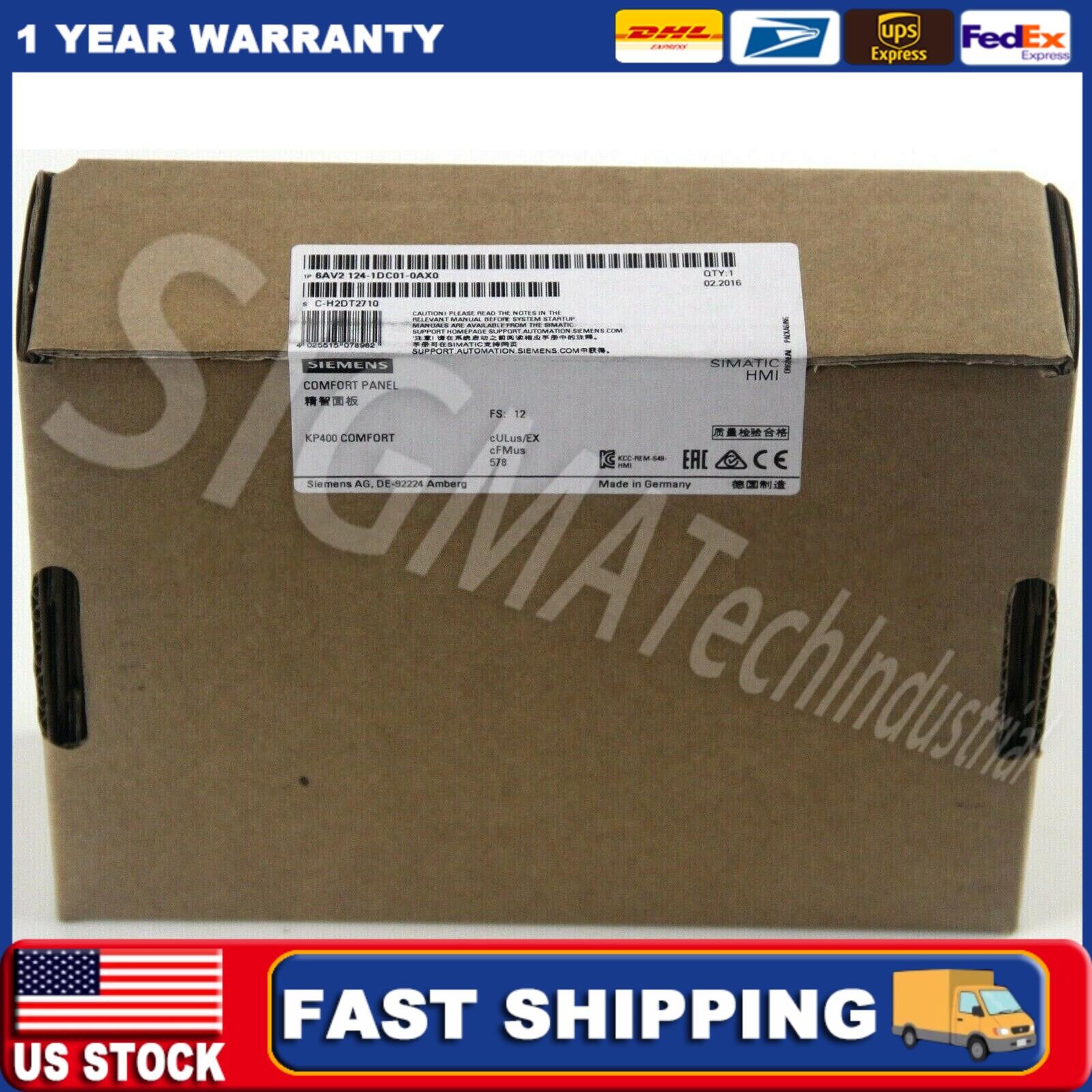 New Siemens 6AV2124-1DC01-0AX0 SIMATIC KP400 Comfort Panel 6AV2 124-1DC01-0AX0