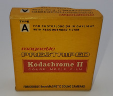 VTG Kodak Kodachrome II Double 8mm Color Movie Film Prestriped Exp 1967 Sealed