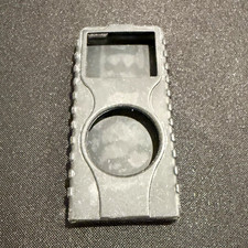 Black Silicone Rubber Fitted Case/Skin Cover for Apple iPod Nano 1st Gen Skull