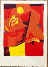 Christa D�ll - Jesse | original color linocut | 1977 | autographed