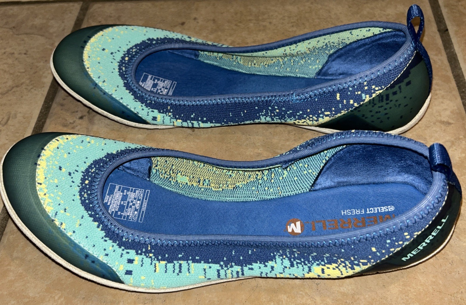 Merrell Mimix Meld scarpe acqua donna 9 tahoe blu slip on ballerine comode