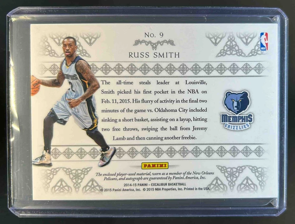 2014-15 Panini Excalibur Russ Smith Rookie Rampage Dual RC Rookie Auto #314/349 - Image 2 of 2