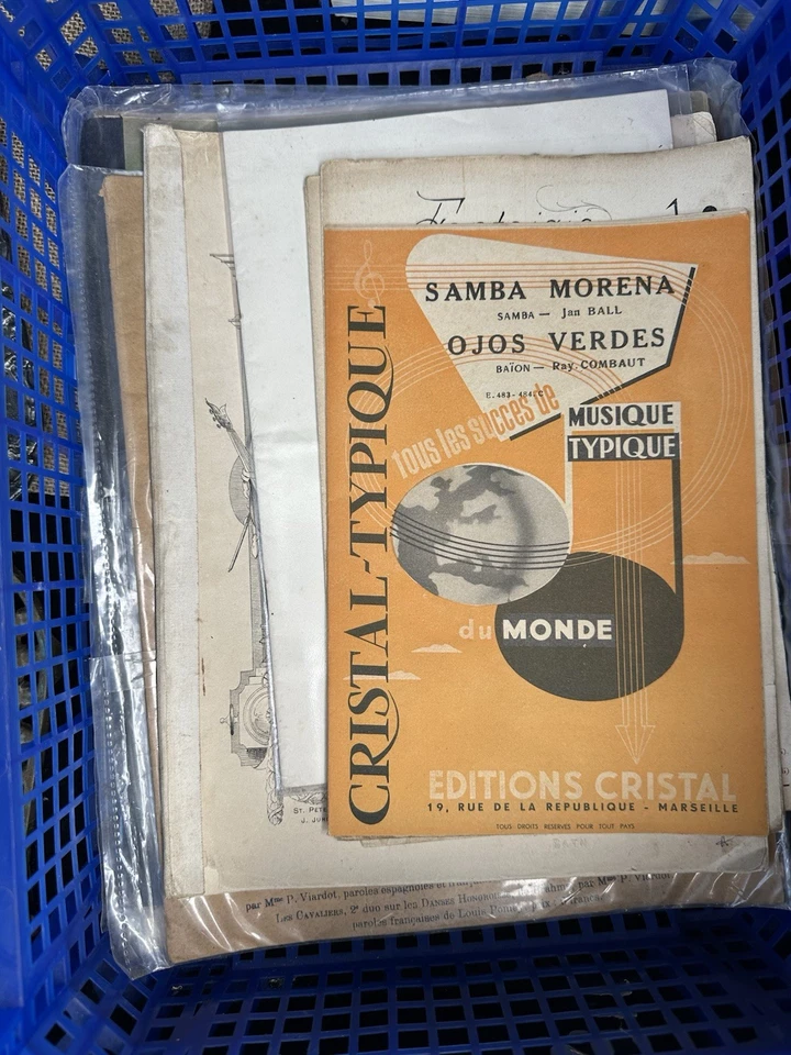 Lot de partitions musicales anciennes – Musette, Classique – Années 1930 à 1950 - Photo 4/4