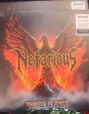Nefarious ''Addicted To Power'' Second Orange Vinyl Pressing Limited To 500 Copies