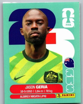 Panini 2026 World Cup WM Sticker AUS9 Update Sticker Jason Geria 