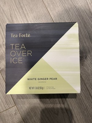 Tea Forte Tea Over Ice White Ginger Pear Premium Organic Caffeinated，exp03/2027