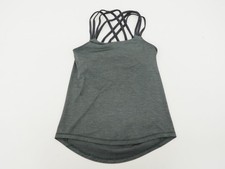 PrAna Women's Waterfall Yoga Tank Top Size XS Gray w/ Built in Bra