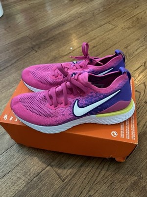 Nike Epic React Flyknit 2 Womens Size 10 Pink Athletic Running Shoes CK0821 600