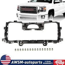 Front Bumper Grille Shutter Mounting Bracket For 14-19 Sierra 1500 2500HD 3500HD