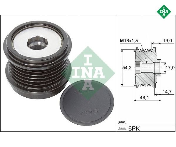 Generatorfreilauf Ina 535031010 FüR Ford Transit V363 Kasten-image