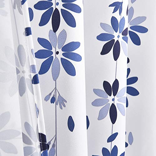 Flowers Window Curtain Floral Window Treatment 52"W x 84"L (Pack of 2) Blue - Bild 6 von 7