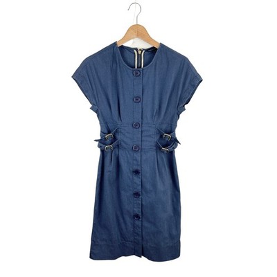 marc jacobs denim dress Y2K 6 Buckles Cotton Stretch Dentistoflosangeles dress it up with Kraft Lite Classic Catalina Size:18 / xl-2xl BTBESTSELLERS25