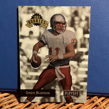Playoff 1993 Rookies Drew Bledsoe New England Patriots #295 Rookie NFL Card. rookie card picture