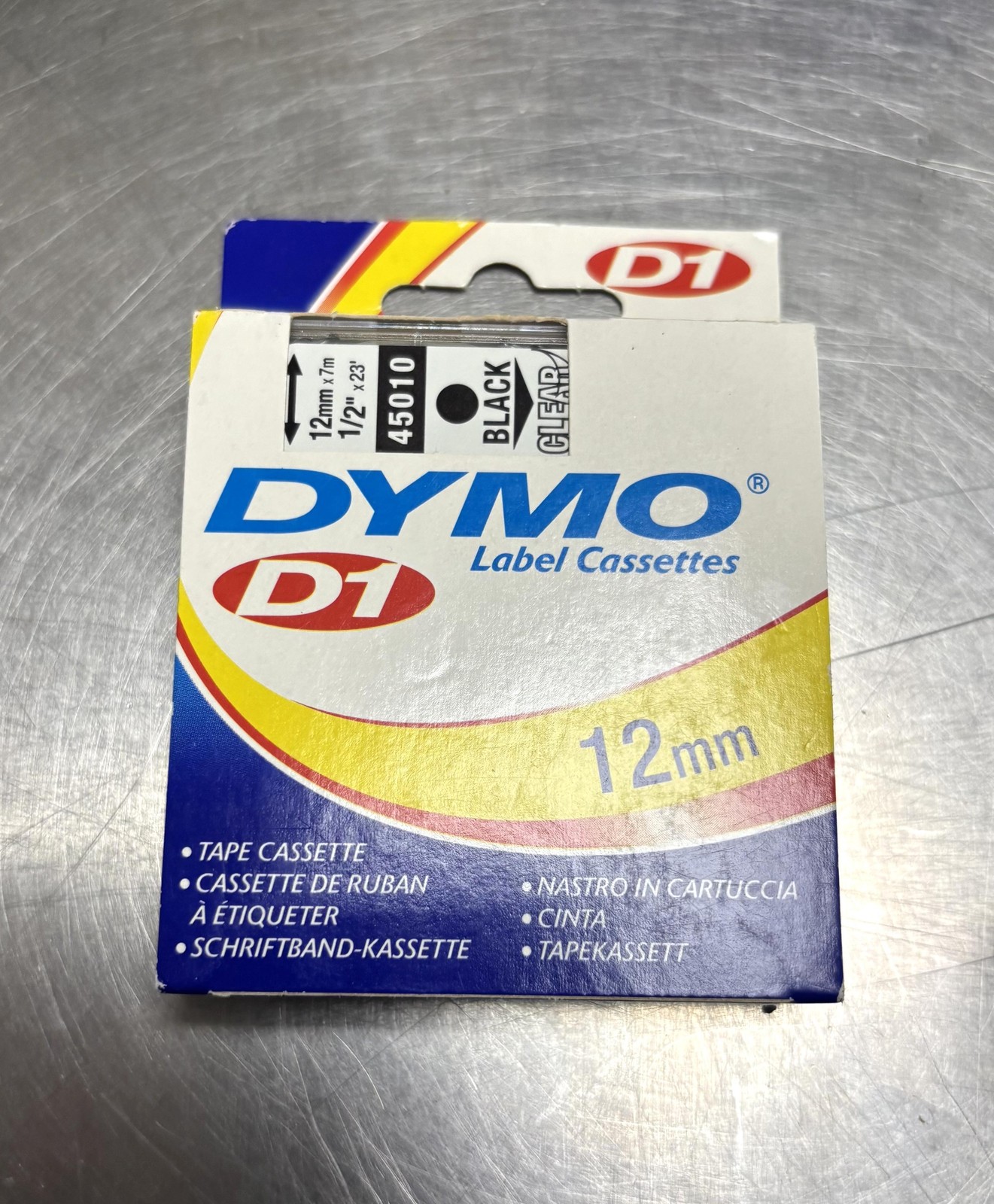 Ruban d'étiquettes DYMO D1 transparent pour l'organisation de la maison