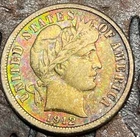 1912-D 10C Barber Dime USA 🇺🇸 Historic Silver Coin Fun Toner 🔥